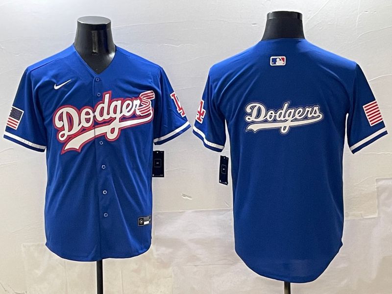 Men Los Angeles Dodgers Blank Blue Second generation Joint Name Nike 2025 MLB Jersey style 15->los angeles dodgers->MLB Jersey